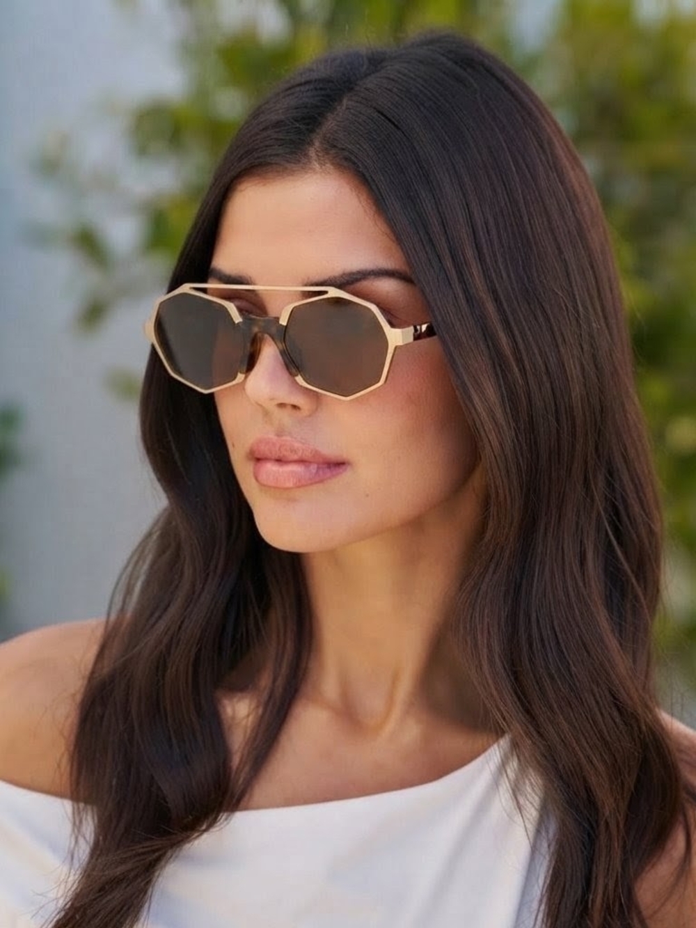 Andy Wolf Arlo Designer Sunglasses Gold Havana Luxury Eyewear NWT